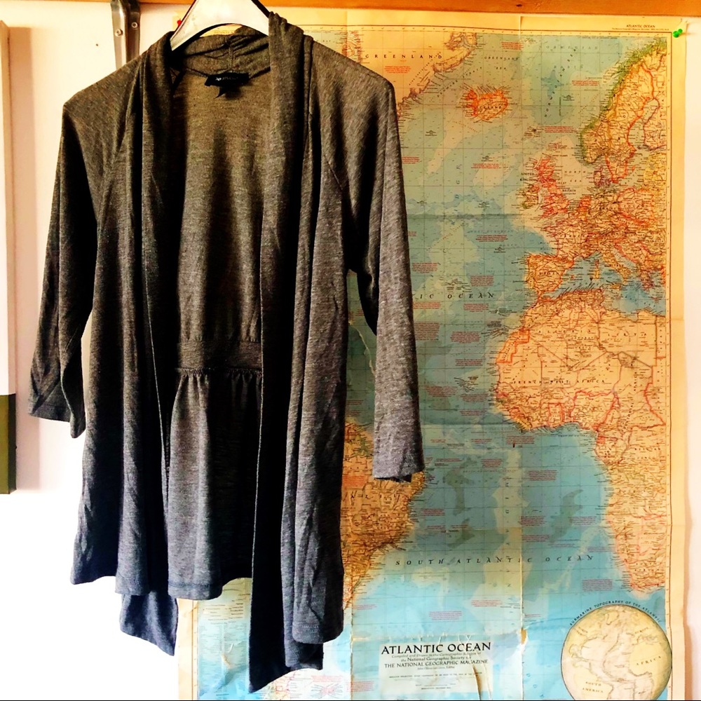 Heather Grey Shrug Sweater